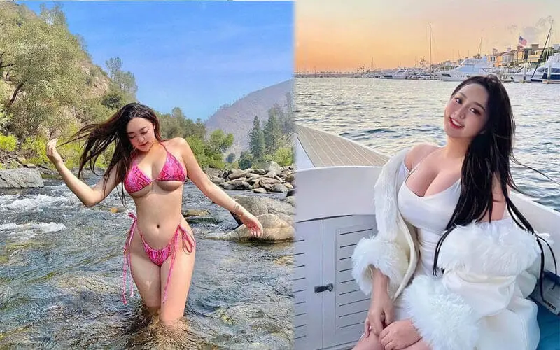 Nhan sắc của hot girl ngực khủng Rebecca Liu trong bộ bikini gợi cảm